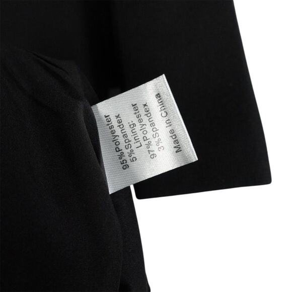 New Tuckernuck Women's Gold Tie Front Black Brigitte Mini Dress Size Large 3052 - Picture 7 of 12